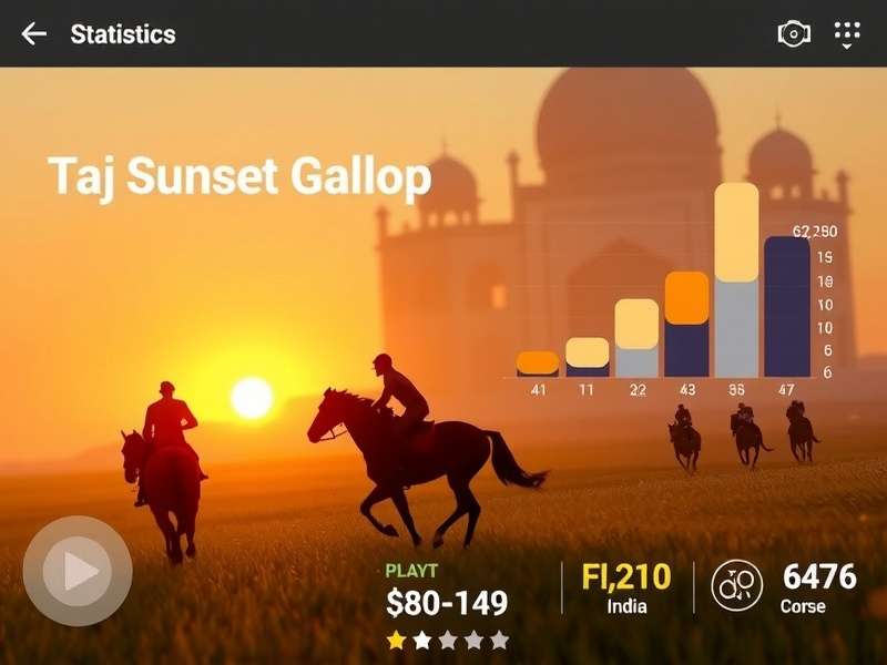 Taj Sunset Gallop strategy guide infographic for Indian players